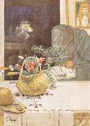 Carl Larsson Gunlog without her Mama Germany oil painting artist
